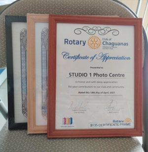 letter size certificate frames