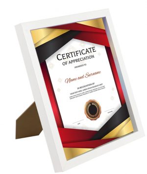 letter size certificate