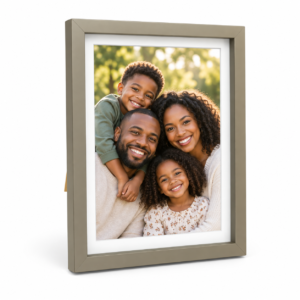 Sleek Metallic 8×10 Box Frame with print