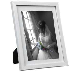 Silver 5×7 Frame and Matting with print