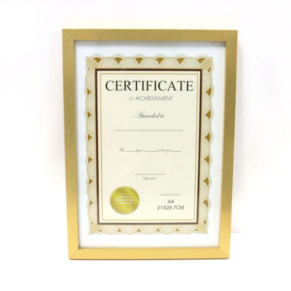 Gold A4 Frame with print