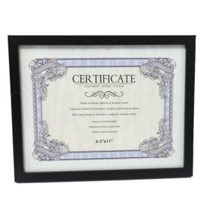 Letter Size Certificate Frame