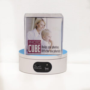 Photo Cube with Rotating Stand