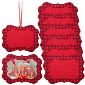 Photo Christmas Ornaments Set of 2