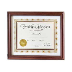 Letter Size Certificate Frame