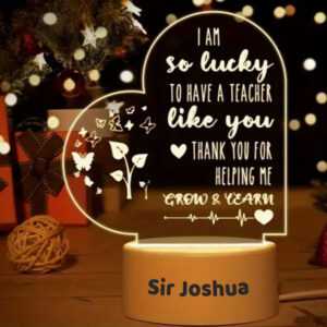LED Teacher Appreciation Plaque