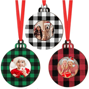Wooden Photo Ornaments – Set of 3