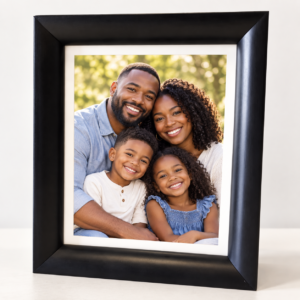 Sleek Black 10×12 Box Frame with Print