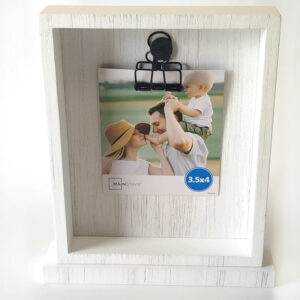 White Rustic Clipboard Frame with print