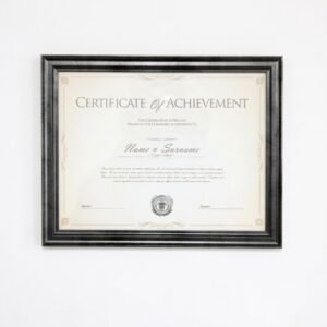 Antique Gold Letter Size Frame