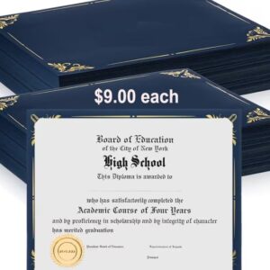 Certificate Holders – Letter Size Set of 10