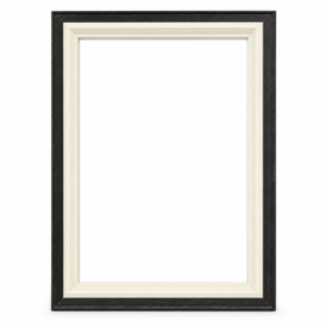 Classic Two-Tone Black & Ivory 8×12 Frame and Print
