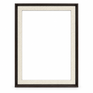 Classic Two-Tone Black & Ivory 8×12 Frame and Print