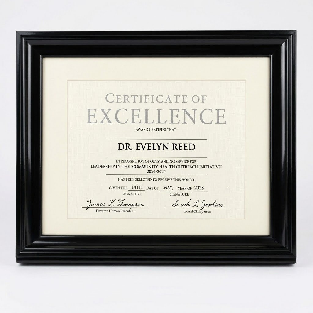 letter size frame